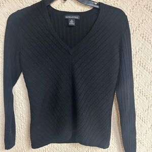 Banana Republic Black V-Neck Sweater